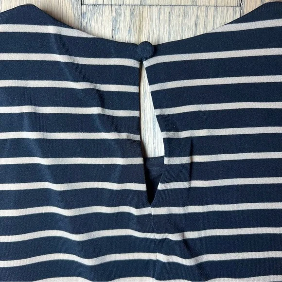 Lauren Ralph Lauren Striped Sleeveless Black & Tan Maxi Dress Size 4 - Picture 9 of 13